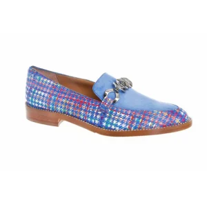 Nicola Sexton Blue Patterned Loafer