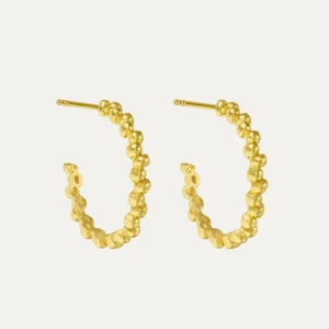 Jolene Gold Hoop Earrings- Ottoman Hands