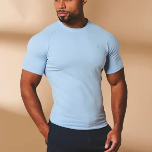 Muscle Fit T-Shirt in Pale Blue